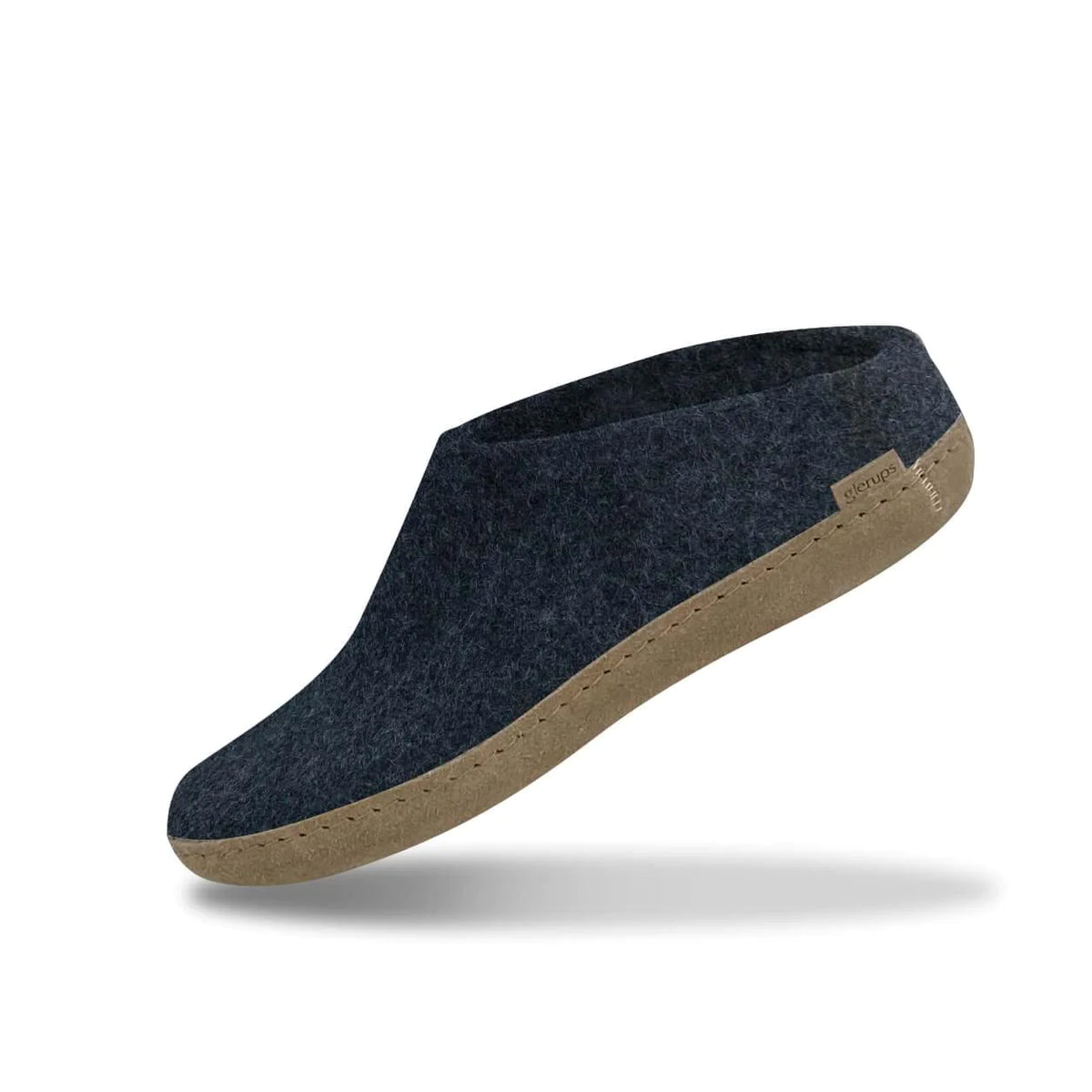 Glerups Blue Slip On Wool Slipper With Leather Bottom EU Size 46/12 Men EUC Slip-on with leather sole - Sky – glerups.com main image 3
