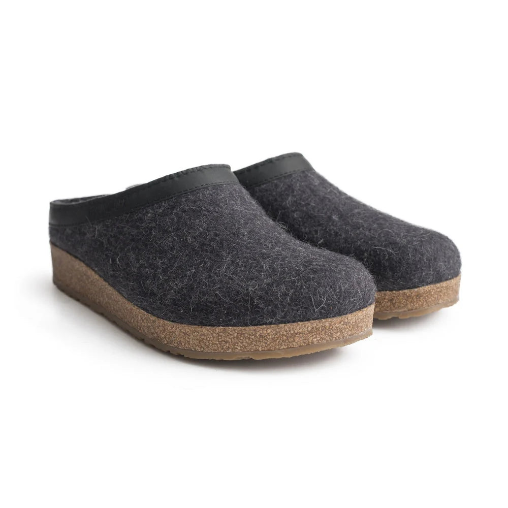Haflinger Unisex Grizzly With Leather Slippers