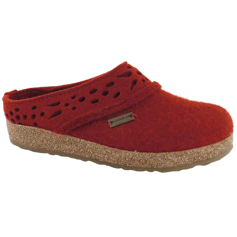 Haflinger Women's Lacey Clog Bordo