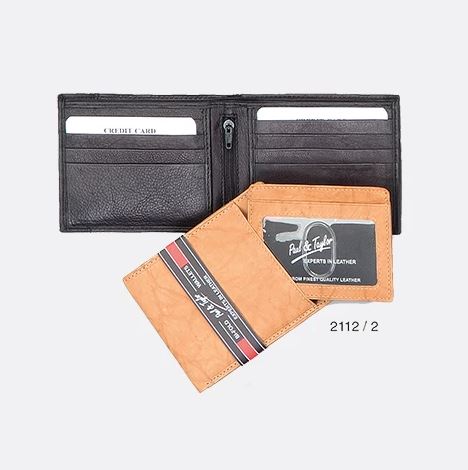 Paul & Taylor 2112/2 Cowhide Leather Bi-Fold Wallet