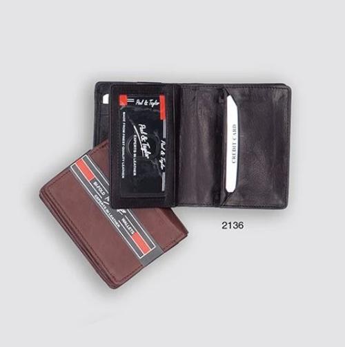 Paul & Taylor 2112/2 Cowhide Leather Bi-Fold Wallet