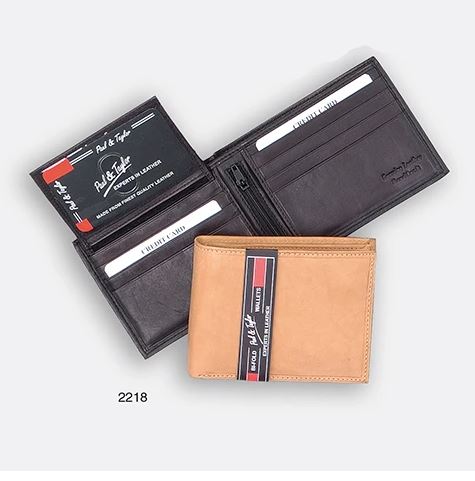 Paul & Taylor 2218 Cowhide Leather Bi-Fold Wallet