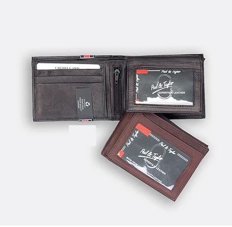 Paul & Taylor 2234 Cowhide Leather Bi-Fold Wallet