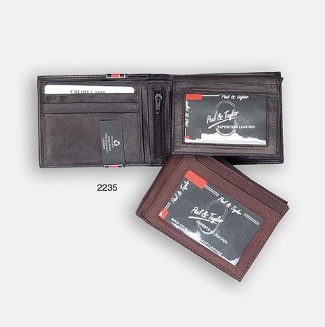 Paul & Taylor 2235 Cowhide Leather Bi-Fold Wallet