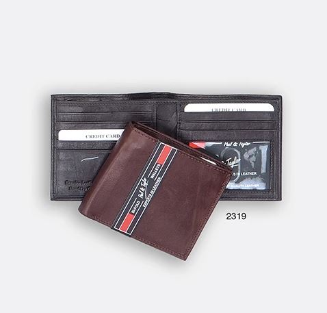 Paul & Taylor 2319 Cowhide Leather Bi-Fold Wallet