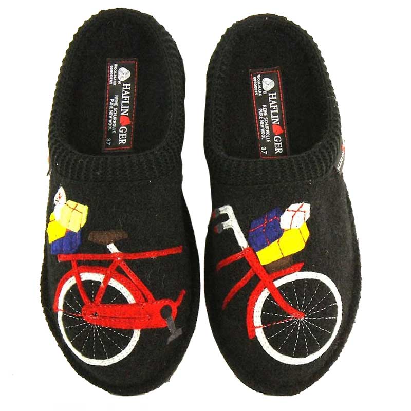 Haflinger Bicycle Women's Wool Slippers