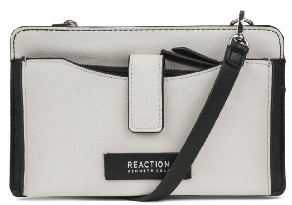 Kenneth Cole Reaction Squared Off Mini Crossbody W/ Rfid and Phone Battery