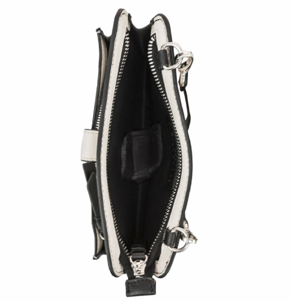 Kenneth Cole Reaction Squared Off Mini Crossbody W/ Rfid and Phone Battery