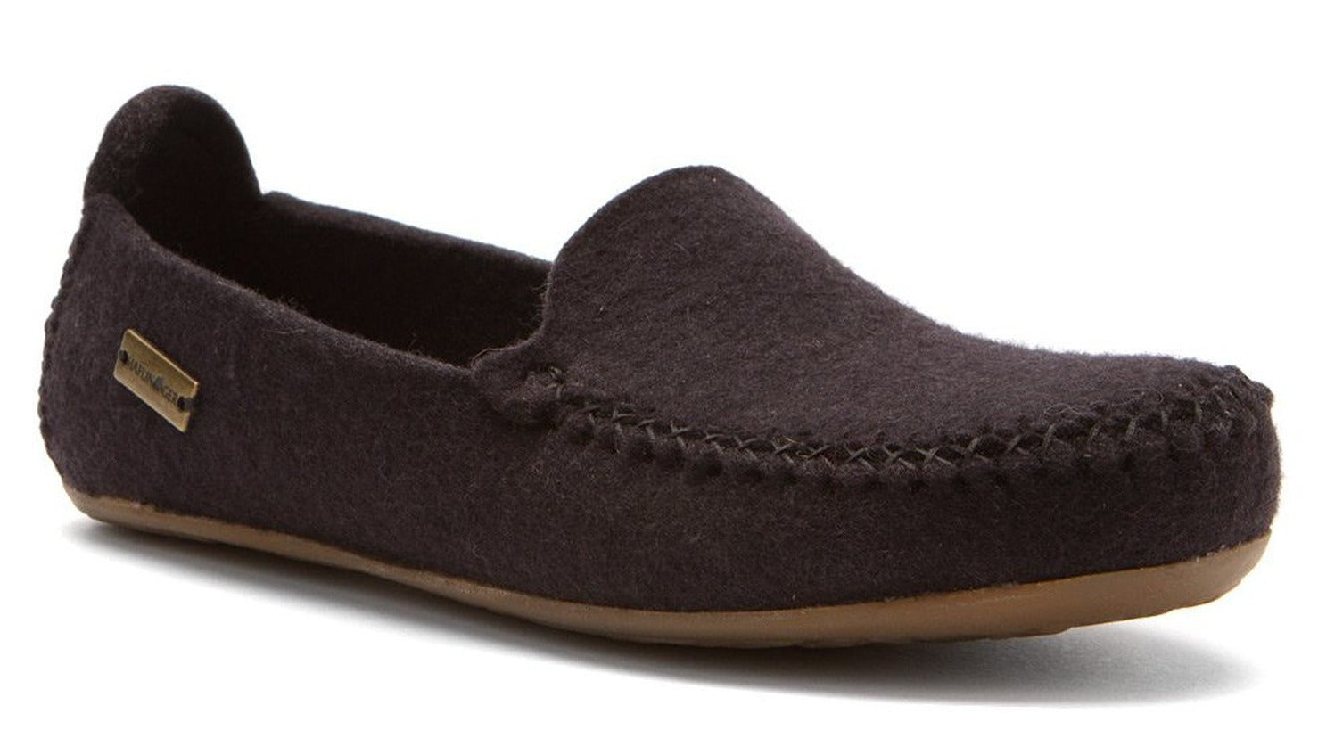 Haflinger moccasin top slippers