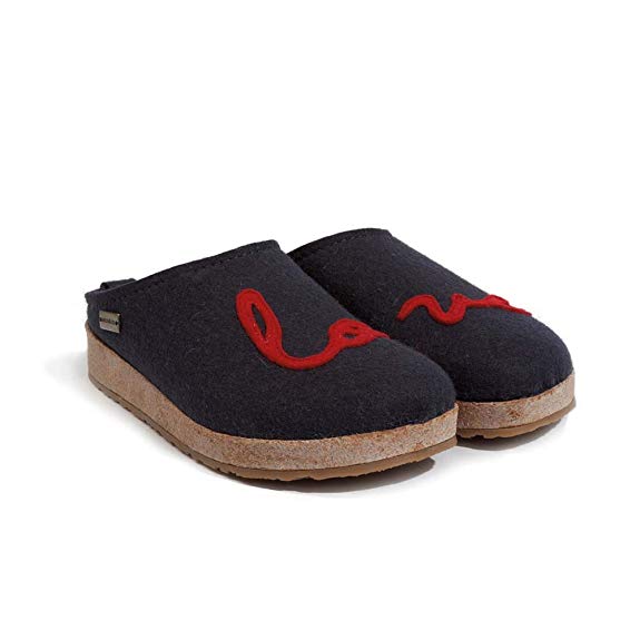 HAFLINGER Women's Grizzly Lovely Wool Clogs