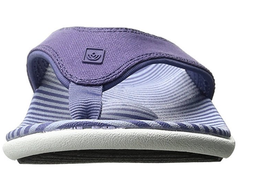 Spenco Women's Yumi Canvas Stripe Flip Flop