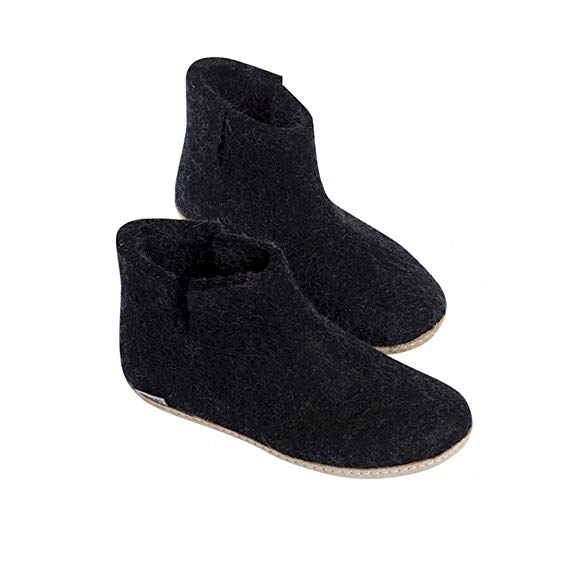 Glerups Unisex Model G Natural Wool Boot Slipper