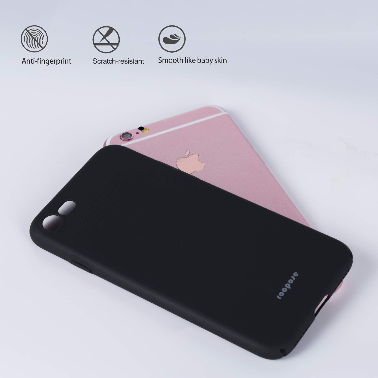 Roopose Phone Protective Case Ultra Thin Slim Skin Touch Feel Hard Cover Protect Bumper Fit Phone Shell Case Compatible with iPhone 6/6s