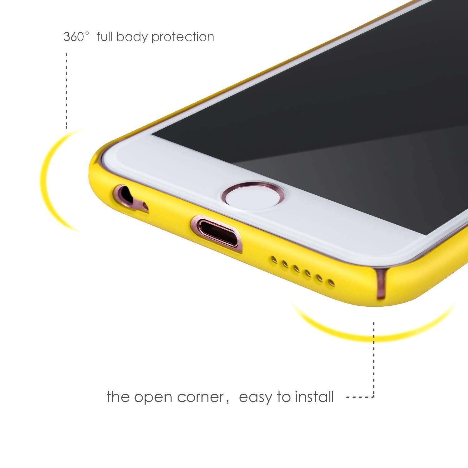 Roopose Phone Protective Case Ultra Thin Slim Skin Touch Feel Hard Cover Protect Bumper Fit Phone Shell Case Compatible with iPhone 6/6s