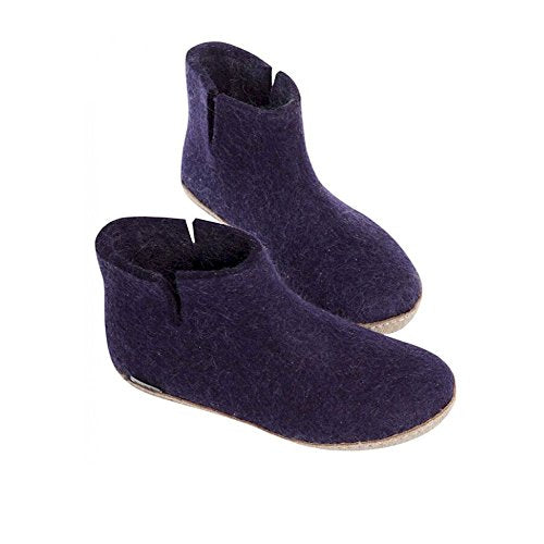 Glerups Unisex Model G Natural Wool Boot Slipper