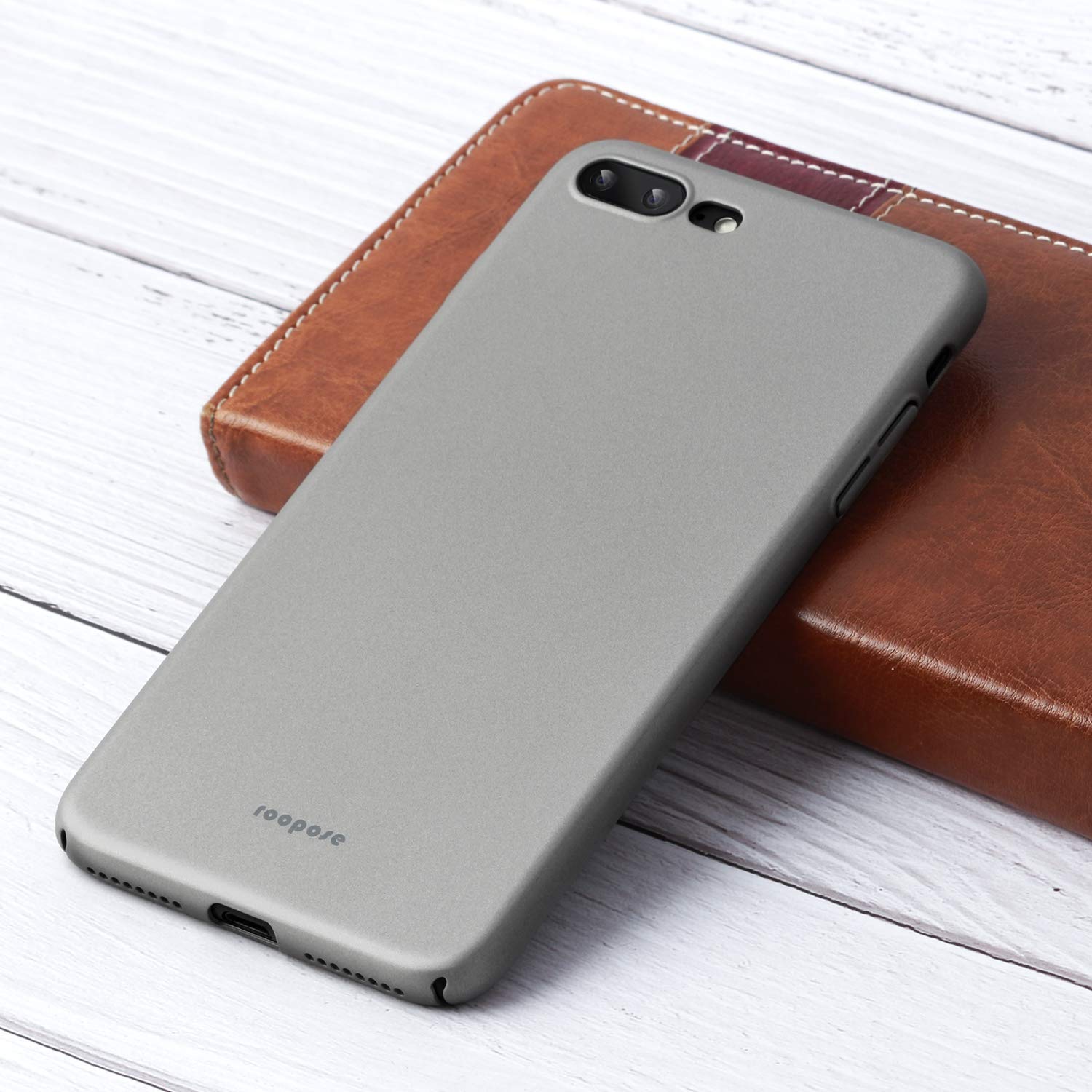 Roopose Ultra Slim Light and Thin Feel Anti-Fingerprints Cell Phone Case Full Protection Hard PC Cover Shell Compatible with iPhone 7/8 Plus