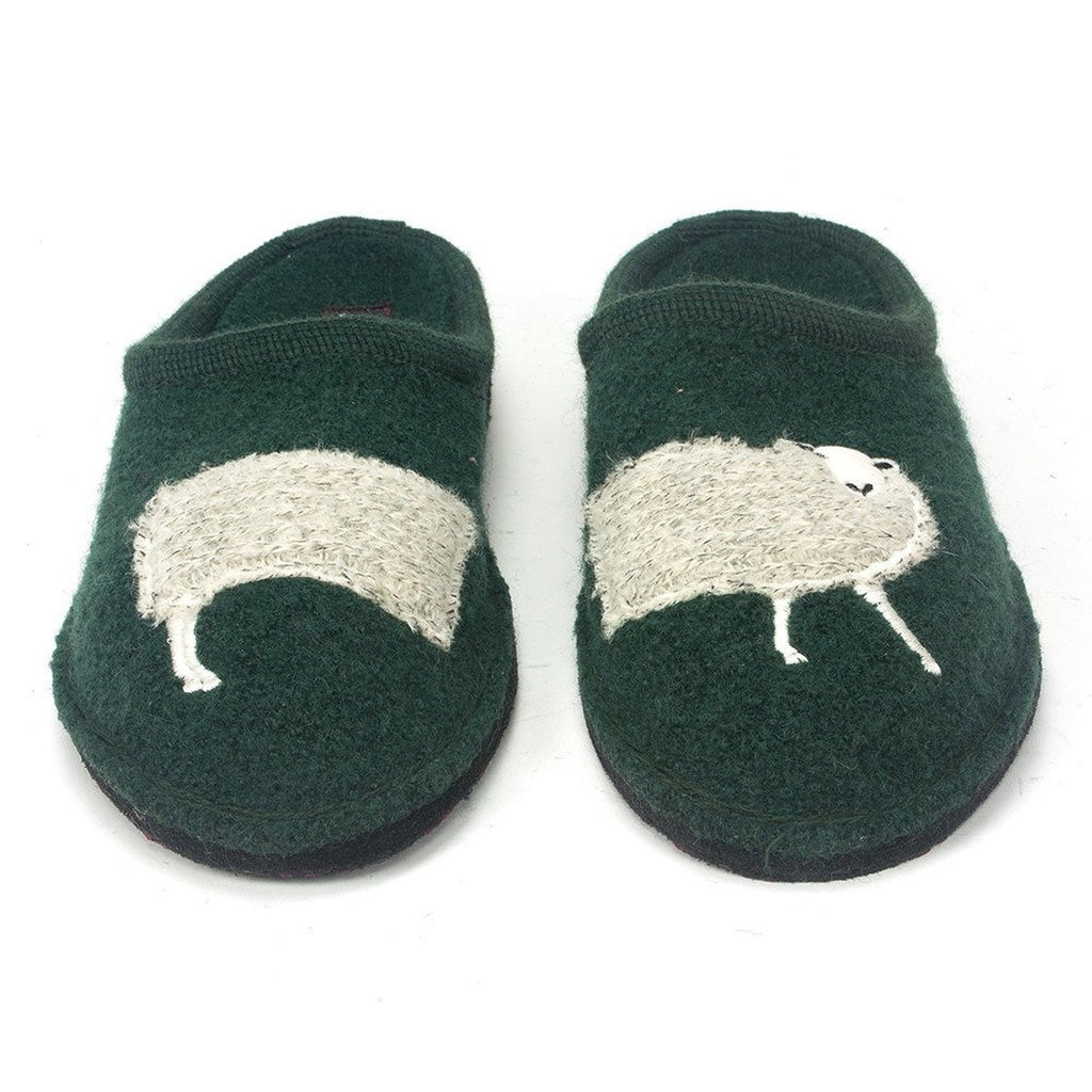 Haflinger Women's .Sheep Slippers Spruce