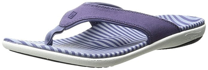 Spenco Women's Yumi Canvas Stripe Flip Flop