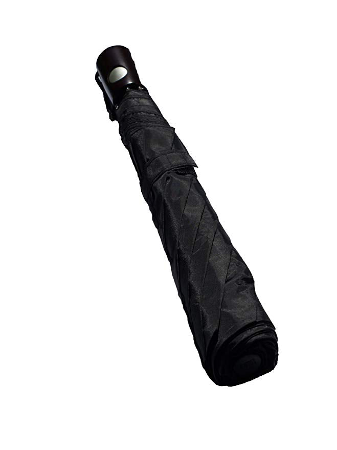 Totes Auto Open and Auto Close Compact Umbrella With NeverWet Technology