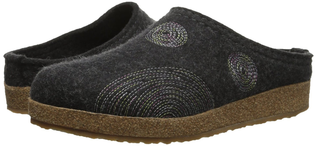 Haflinger Women's Spirit Slippers Charcoal