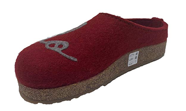 HAFLINGER Women's Grizzly Lovely Wool Clogs