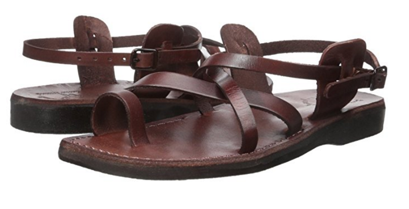 Jerusalem Sandals Unisex The Good Shepard Buckled Toe-Ring Sandal ...