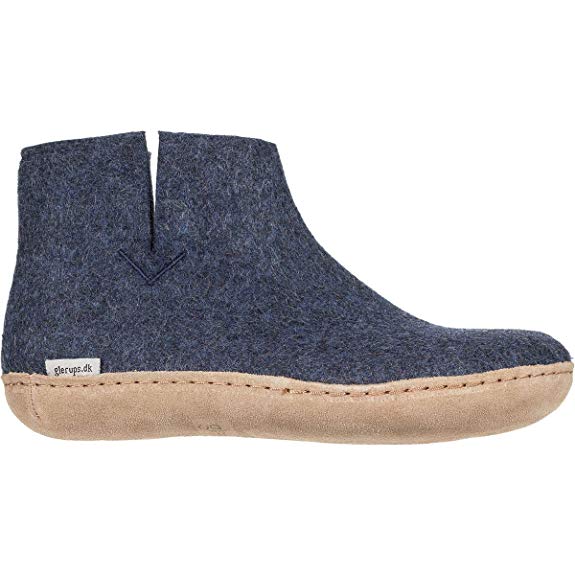 Glerups Unisex Model G Natural Wool Boot Slipper