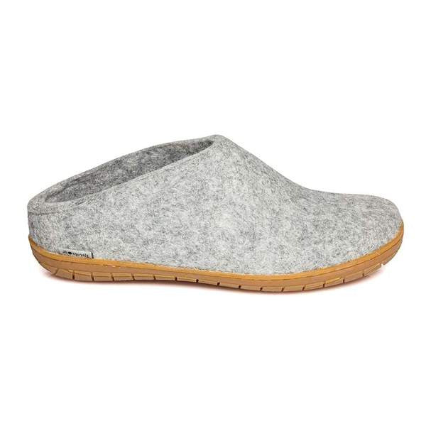 Glerups Unisex Model BR Wool Slipper Rubber Sole