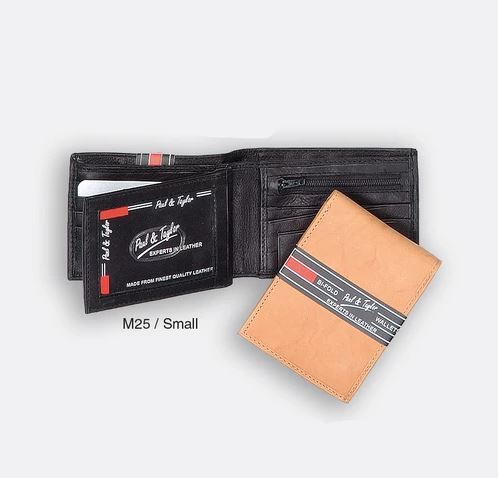 Paul & Taylor M25/S Cowhide Leather Bi-Fold Wallet