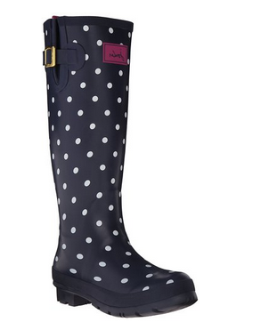 Joules Welly Print Women's Rubber Rain Boots Waterproof