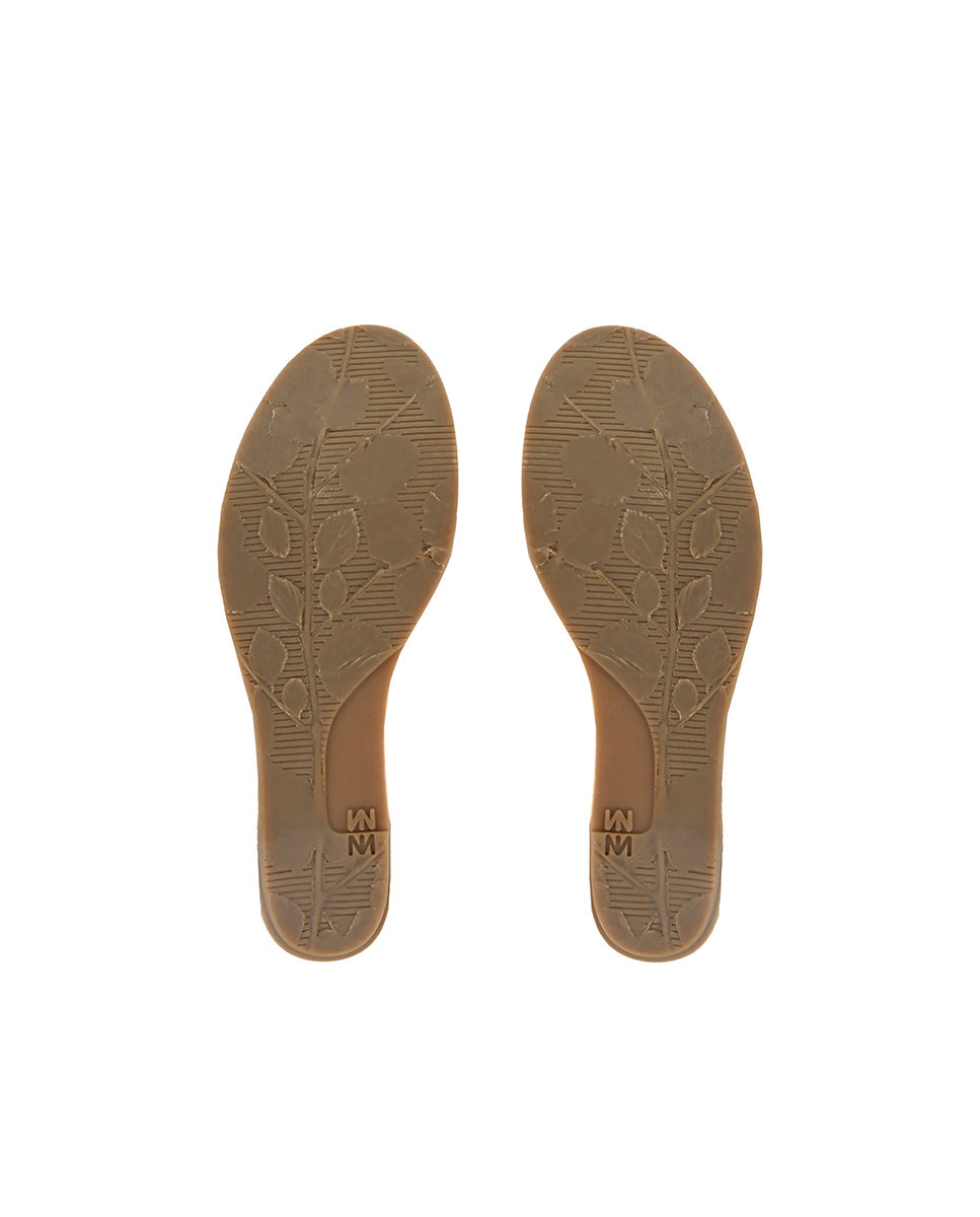 El Naturalista 5608T Leaves Cross Women's Wedge Sandal